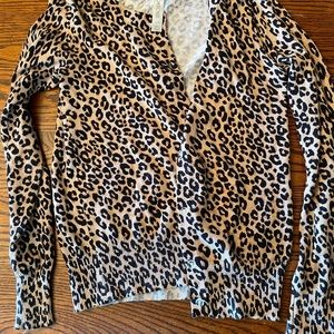Cherokee Cheetah Print Cardigan